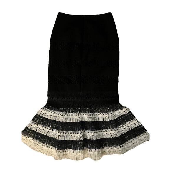 Jonathan Simkhai Macramé Skirt - Size 8 - Picture 2 of 4